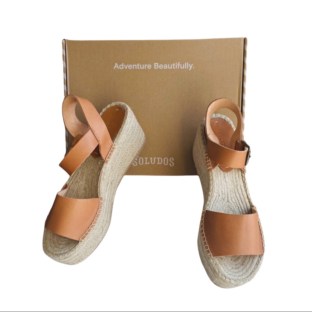 SOLUDOS Minorca High Platform Leather Sandals - Picture 3 of 6